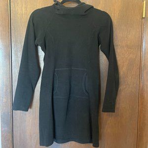 Melanzana Micro Grid Dress Size XS Black